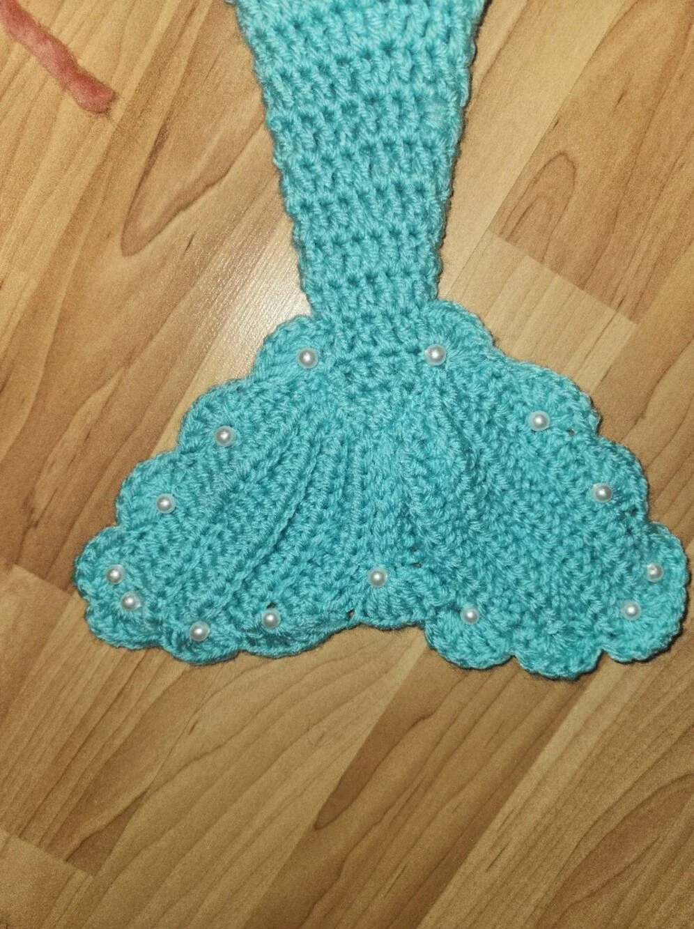 Infant Hand Made Mermaid Tail And Top